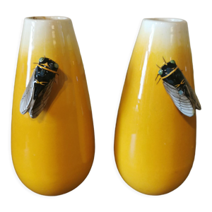 Paire de vases vintage - vallauris