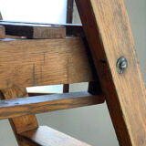 Ancien escabeau d’atelier bois Slingsby - 7 marches - anglais