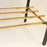 Wooden and metal coffee table