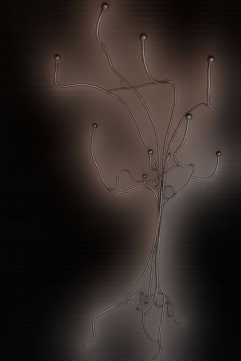 Hat stand – wrought iron art sculpture