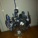 Vintage chandelier 70'S Oscar Torlasco , 9 lights