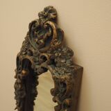 Mirror in a wooden frame, Italian design, 1960s, manufactured in Italy