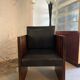 Ensemble Guéridon et Fauteuil Art Déco En palissandre