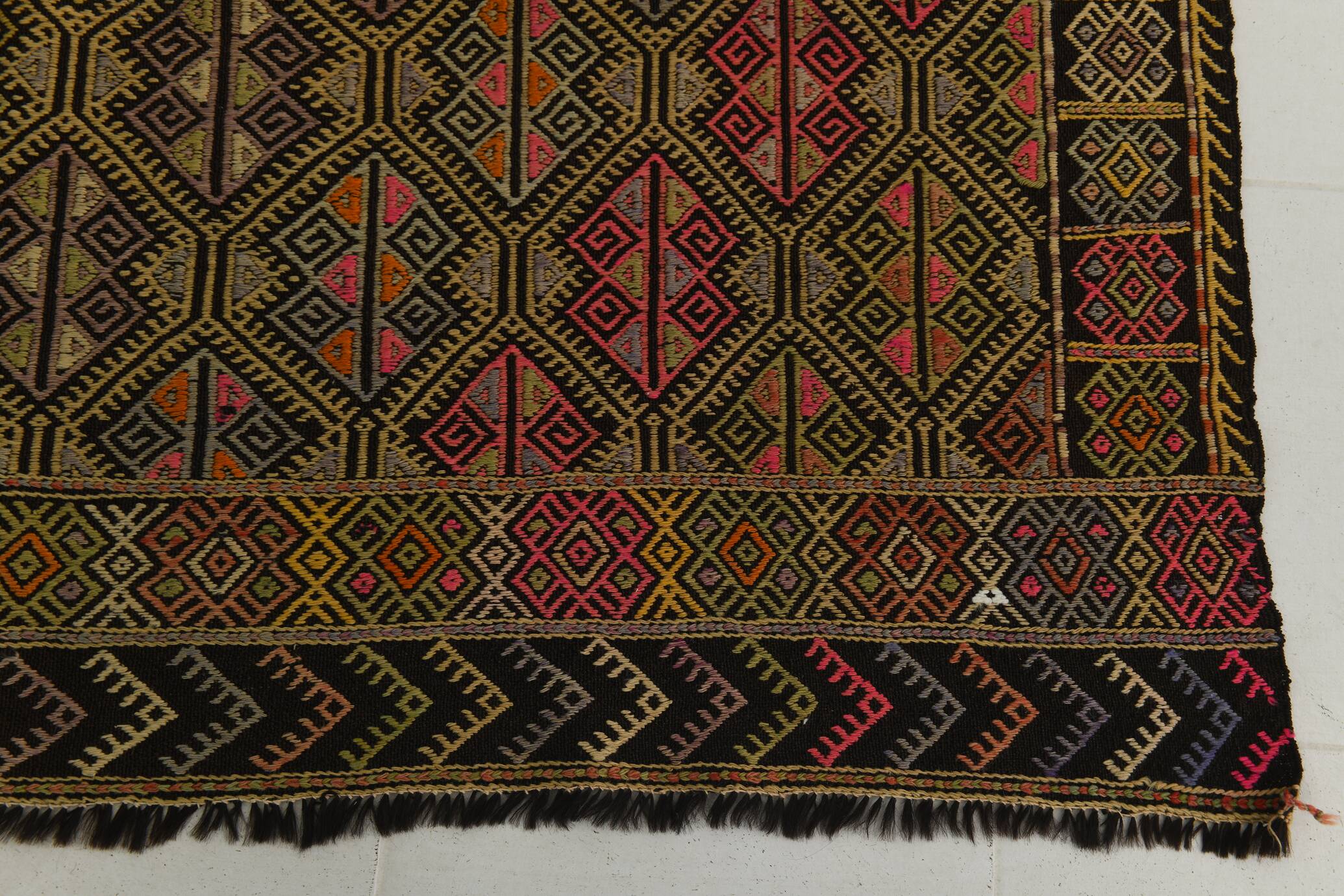 6x7 Turkish Kilim Rug, 180x207Cm