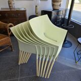 Set of 6 DR. NO chairs by Philippe Starck for Kartell – stackable Italian design.
