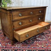 Louis XVI commode from the 18th century in walnut.