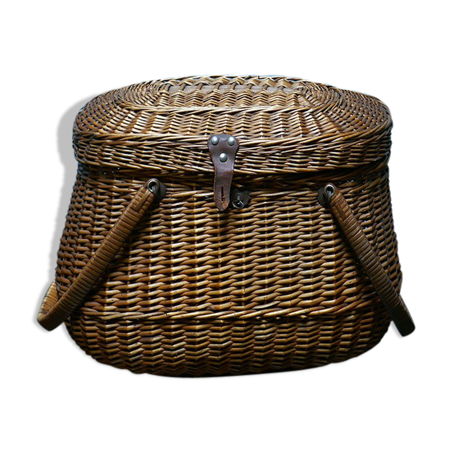 19th century wicker basket