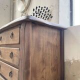 Solid elm aranjou chest of drawers
