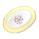Luneville oval earthenware serving dish