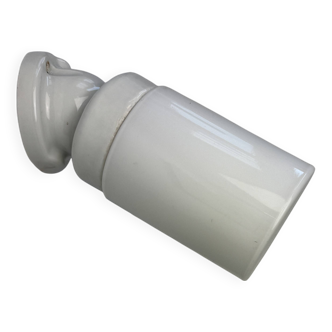 Antique ceramic and opaline wall lamp