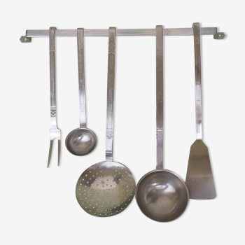 Set of kitchen utensils to hang vintage