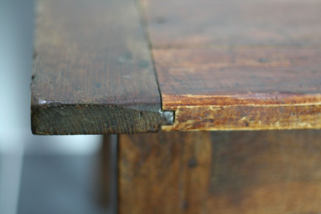 Rustic farm house table with one drawer 1930