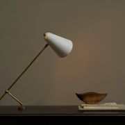 Lampe de table Mid Century réglable abat-jour perforé années 1950