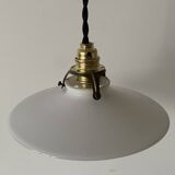 Small old opaline pendant light D20cm