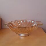 Smoked pink art deco cut