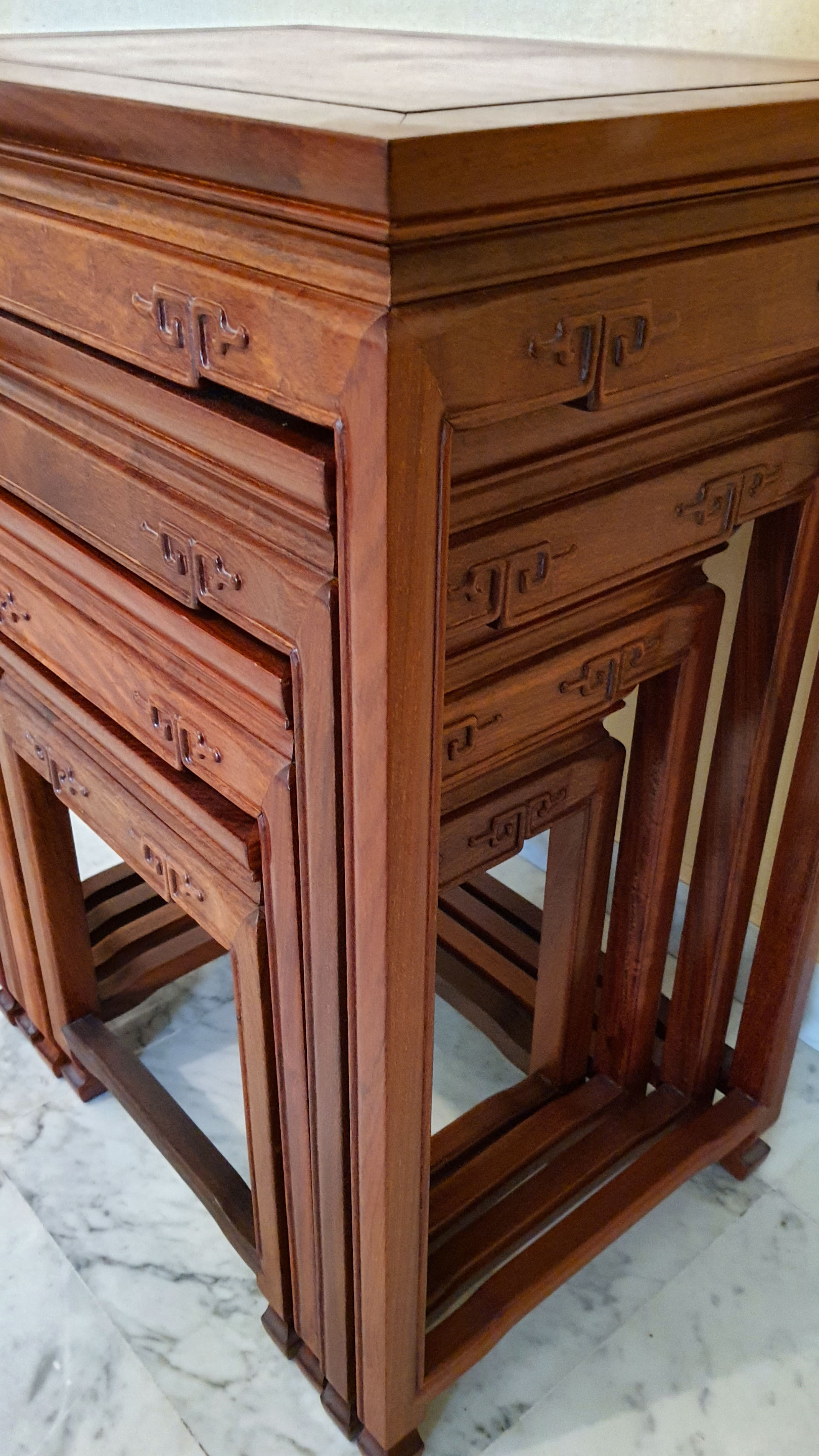 Tables trundle exotic wood China Asia XXeme