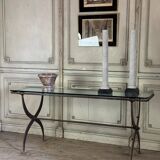 Wrought iron workshop table from around 1900