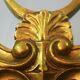 Louis XV-style gold-framed mirror 45x71cm