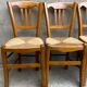 Lot de 4 chaises bois paillees