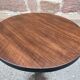 Metal terrace pedestal table garden bistro art deco paris, 60s
