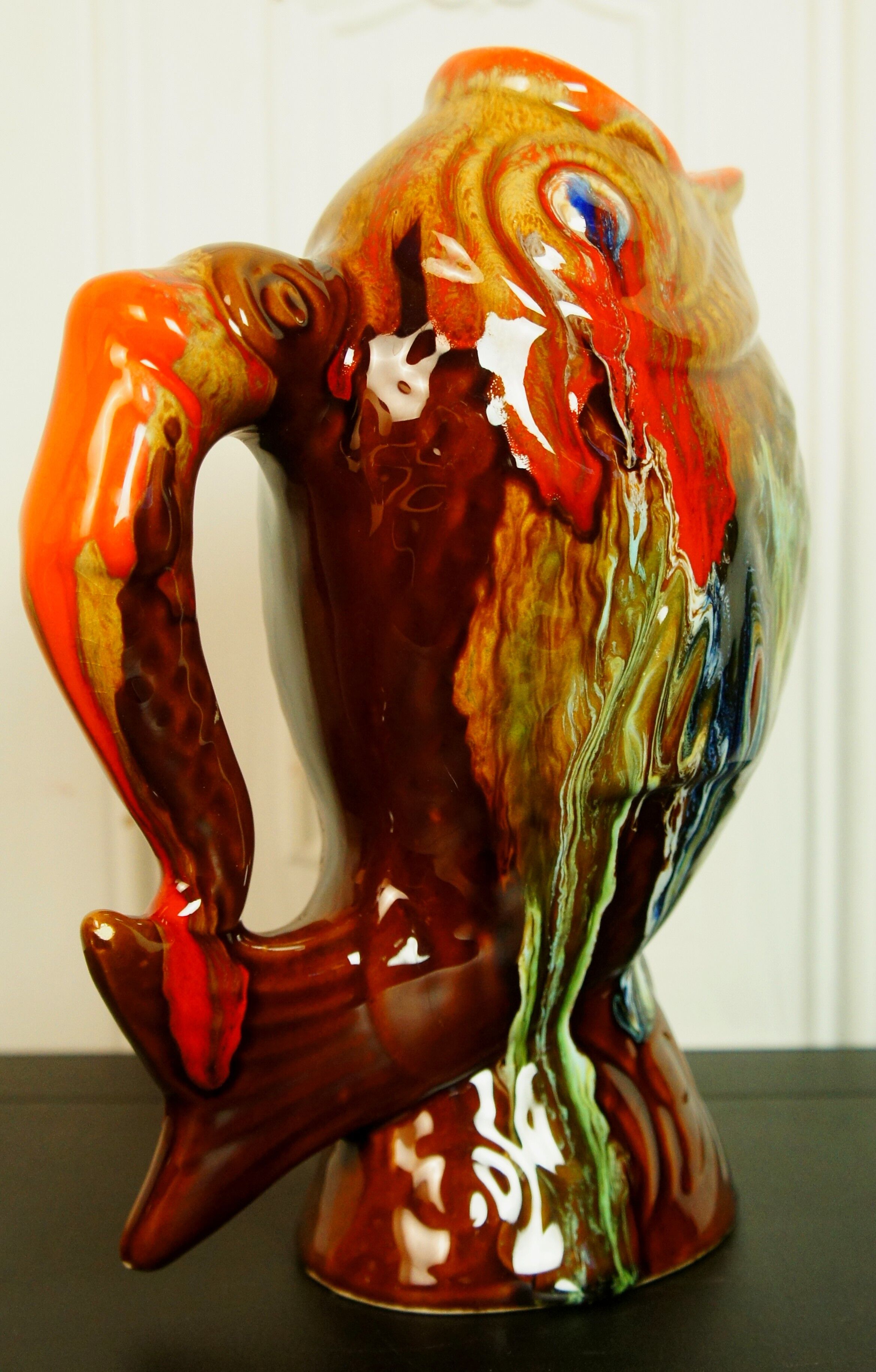 Zoomorphic ceramic pitcher