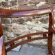 English-style office chair with a cross in mahogany.