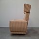 Fauteuil à oreilles de style mid-century moderne