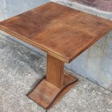 Bridge table and armchairs x 4