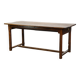 Beautiful antique French dining table with perfect dimensions and handy hooks