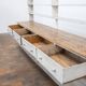 Large Vintage French Painted Wooden Grocery Store Cabinet, 1920