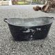 Old zinc bathtub