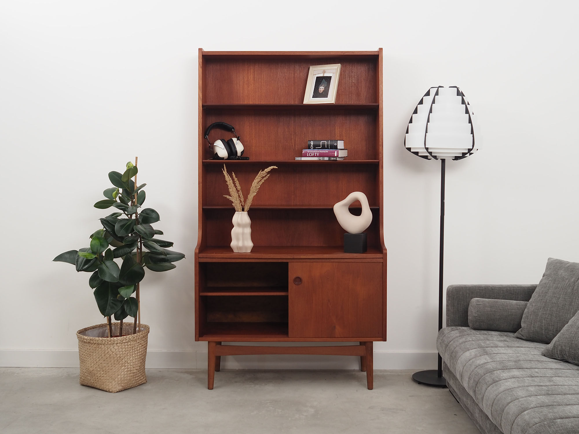 Teak bookcase, Danish design, 1960s, Denmark