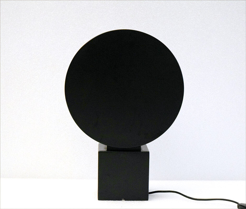 Italian Table Lamp in Wood by Gruppo Enne, 1970s