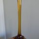 Murano style amber glass soliflore vase