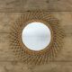 Vintage rattan sun mirror diameter 47cm
