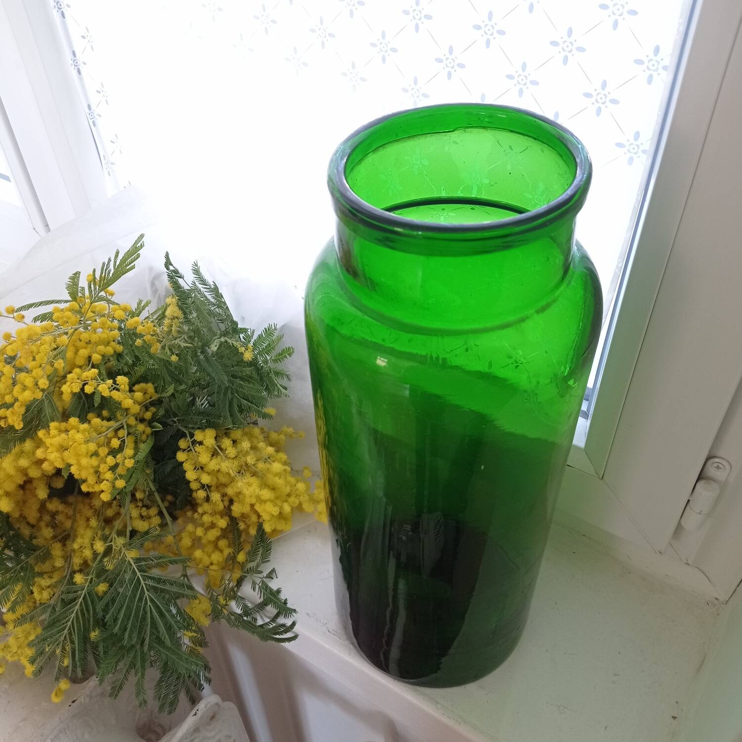 Pot à pharmacie verre soufflé