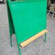 Tableau d'école doubles en fer plus porte craie