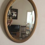 Former beveled oval mirror 74x55cm