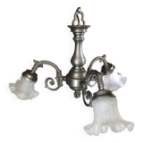 Pure pewter chandelier