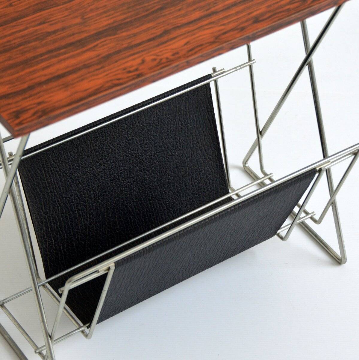 Side table / Vintage magazine rack 1950s