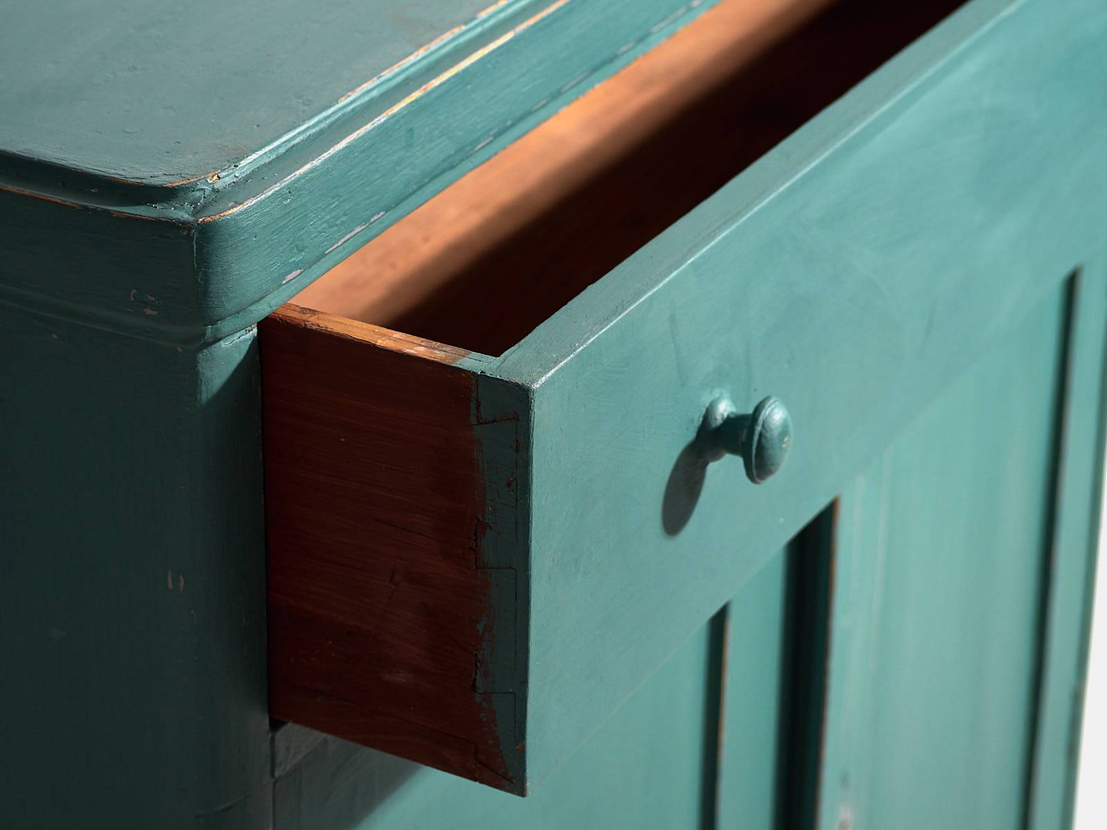 Antique Emerald Green Bedroom Chest of Drawers (c.1920) #4