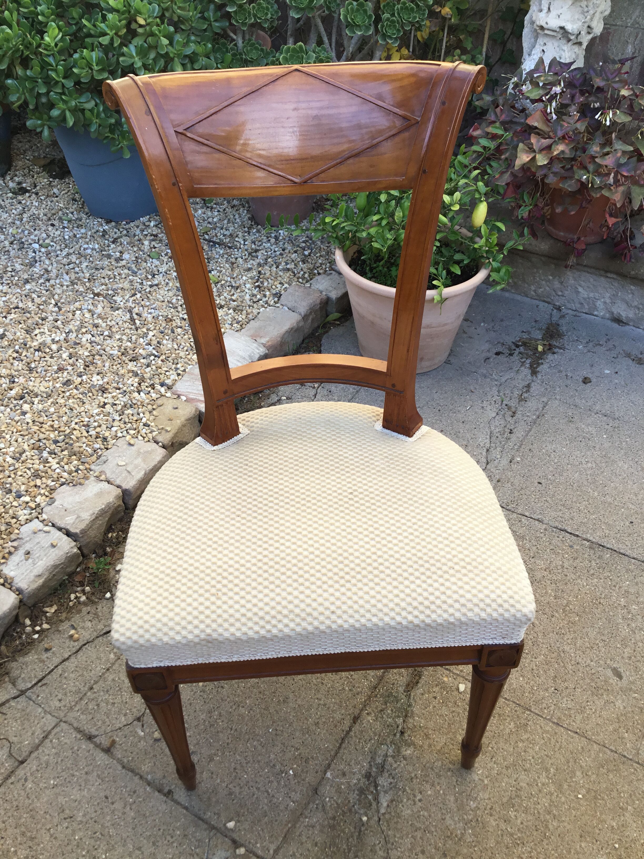 Ensemble de 6 chaises et 2 fauteuils de style directoire
