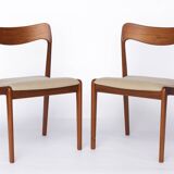 Set of 4 Danish teak chairs – Mid-century modern dining chairs from the 1960s, Resto