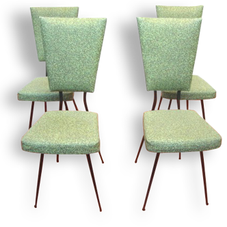 lot de 4 chaises 1960