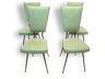 lot de 4 chaises 1960