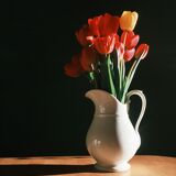 White ceramic pitcher/vase