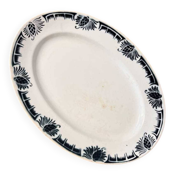 Oval dish pine cones Badonviller