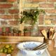 Large old ceramic salad bowl