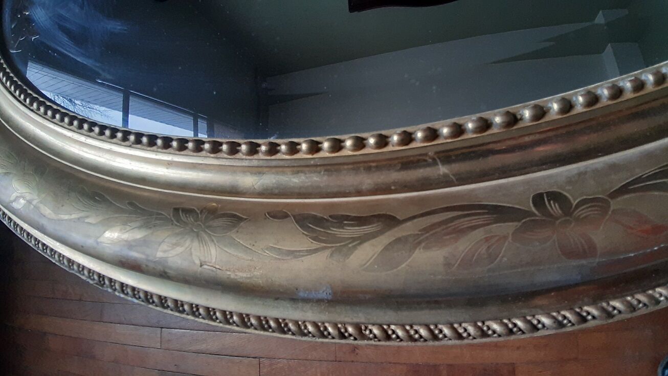 Miroir ovale XIXème