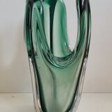 Green Murano vase